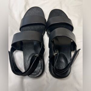 Cole Haan Zerogrand black leather sandals with straps size 6.5